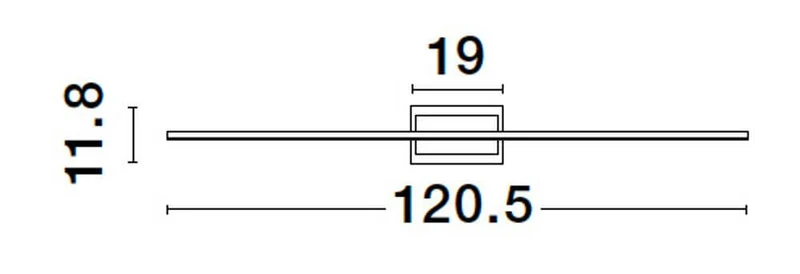 Azure LED Wandleuchte 3000K Weiß