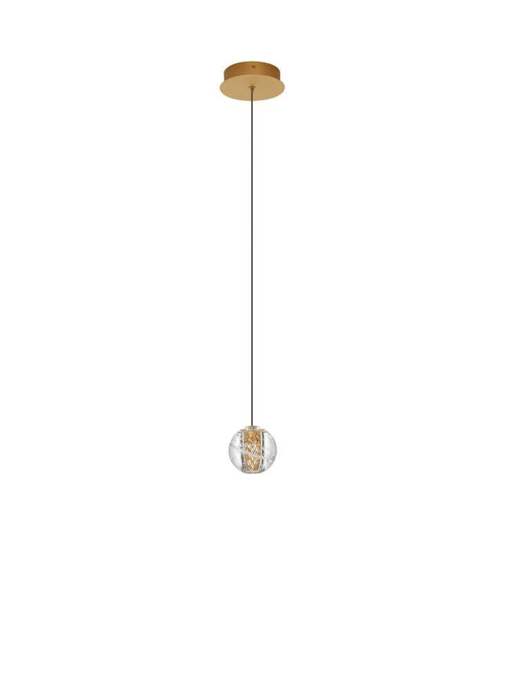 Licio LED Pendelleuchte Ø 12cm 3000K Gold