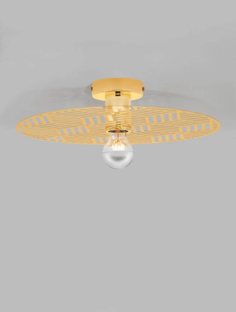 Eres Deckenleuchte E27 Ø 40cm Gold