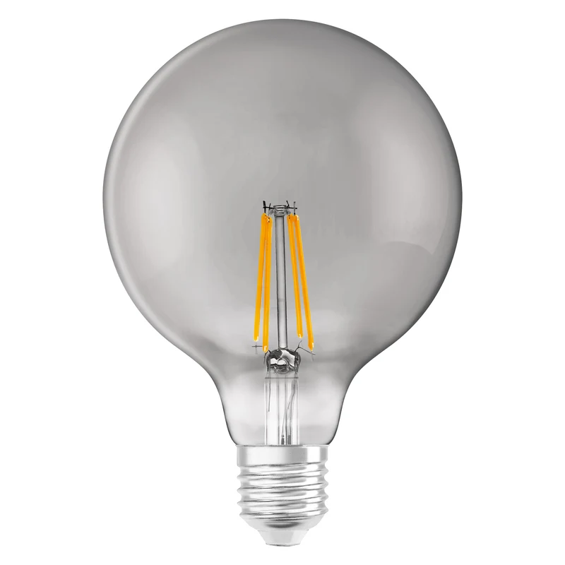 LEDVANCE SMART+ WiFi Filament Globe Dimmable , LED-Lampe, Bleifreies Glas, Smoke, 6 W, (ex 44 W), 540 lm, Warmweiß, 2500 K, Wifi, Smartspeaker-Kompatibel, Dimmbar