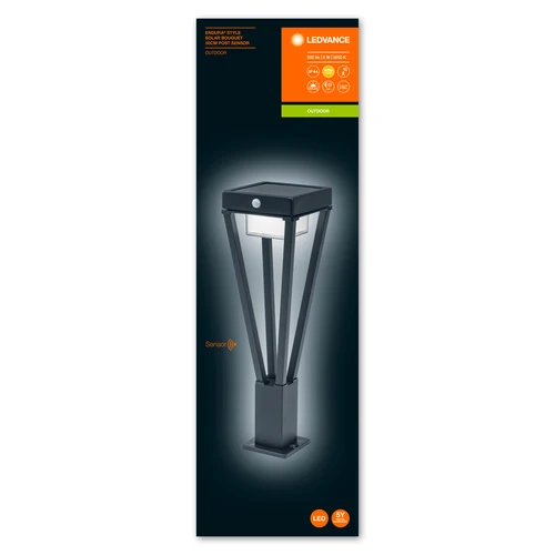 LEDVANCE ENDURA STYLE SOLAR BOUQUET Gartenleuchte 50cm mit Sensor 6W / 3000K Warmweiß schwarz