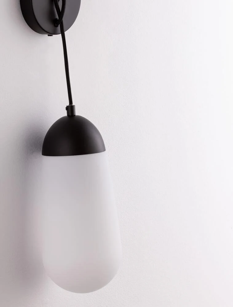 Blaky Wandleuchte Schwarz, Weiß