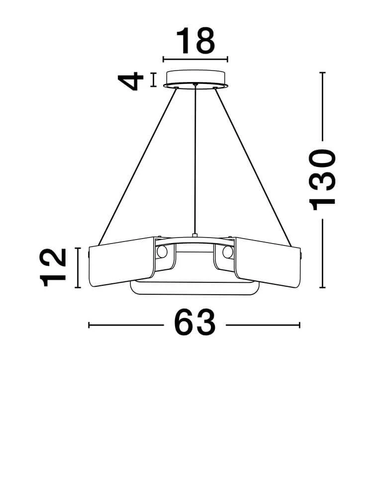 Aider Pendelleuchte 3-flammig Ø 63cm