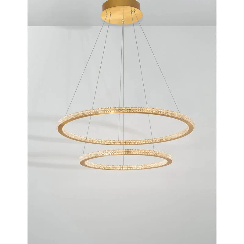 Nova Luce Cilion LED Hängeleuchte Messing, Gold