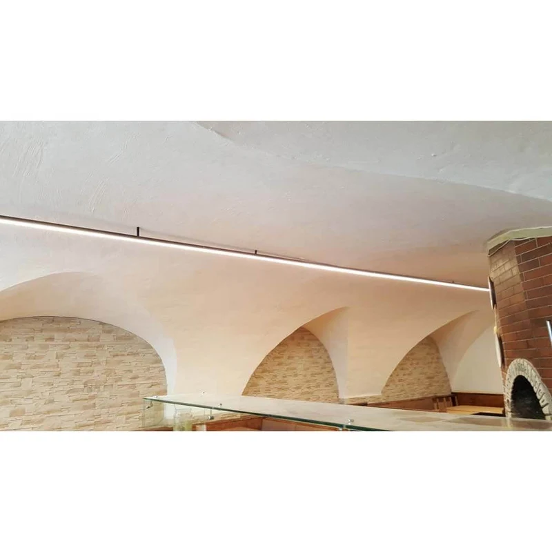 XXL Aufbauprofil 200cm Schwarz ohne Abdeckung für LED-Strips