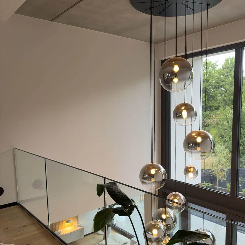 s.luce Orb Galerielampe 8-flammig Modular