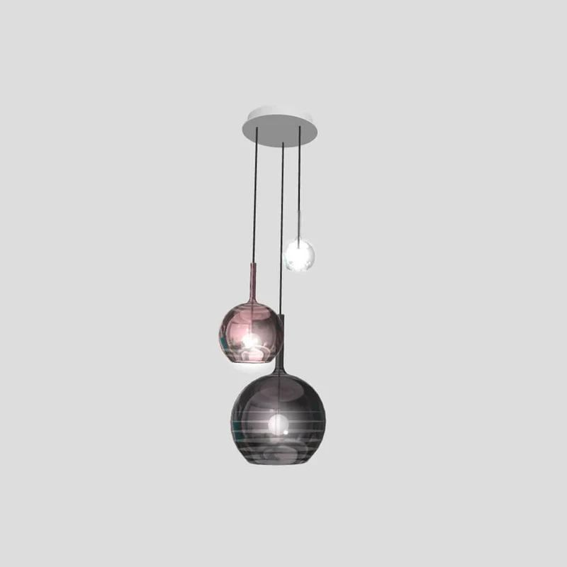 Baldachin 3-fach Ø 30cm x H 5 cm Weiß