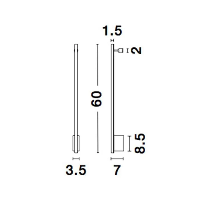 Gropius LED Wandleuchte 366lm