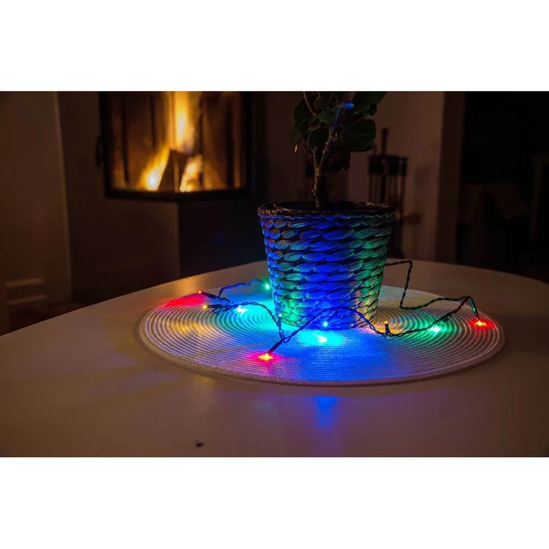 6m Micro LED Lichterkette 100 bunte Dioden