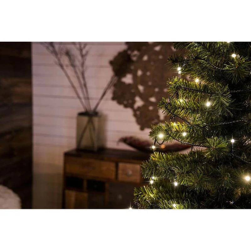 3,6m Micro LED Lichterkette gefrostet 100 Warmweiße Dioden