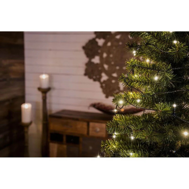 3,6m Micro LED Lichterkette gefrostet 100 Warmweiße Dioden