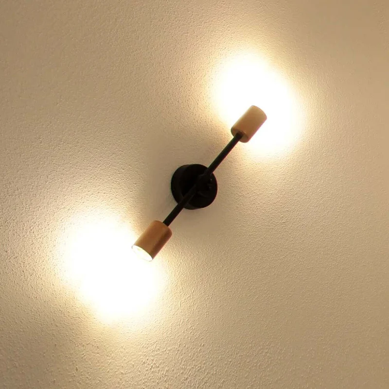 RetroStick Wandleuchte 2-flammig 37cm Kupfer