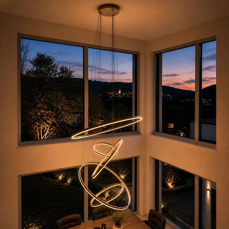 s.luce LED Ring Pendelleuchte rund Direkt oder Indirekt