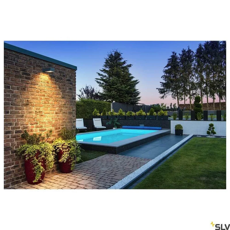 Eskina Frame Outdoor LED Wandaufbauleuchte Double Anthrazit CCT