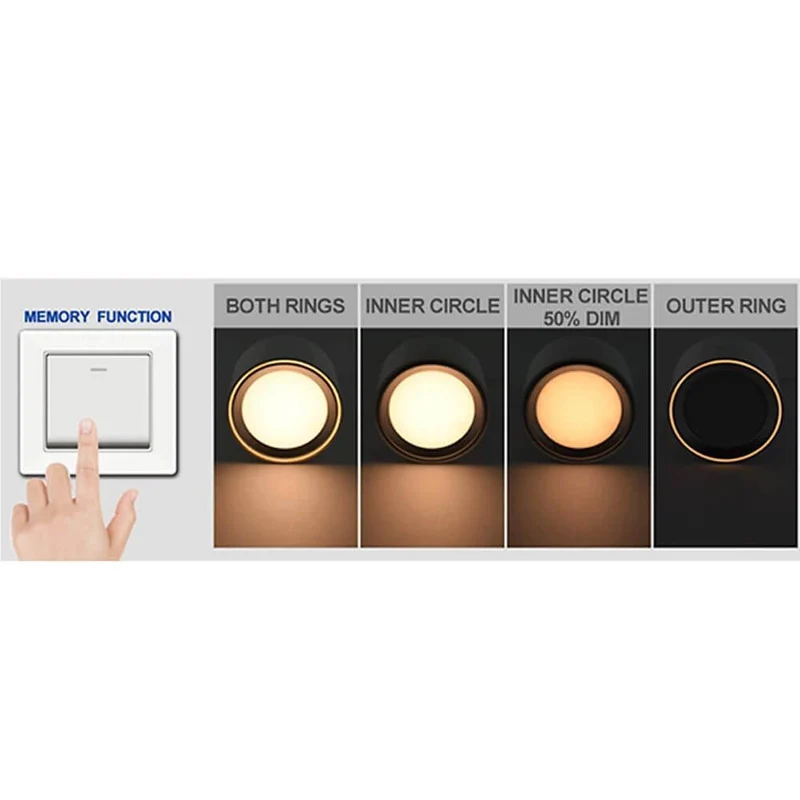 LED Deckenlampe Fallon Weiß, Gebürsteter Stahl