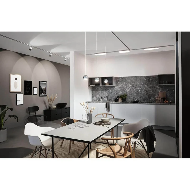 U-Rail LED Schienenspot Oculus Einzelspot Dimmbar Chrom-Matt