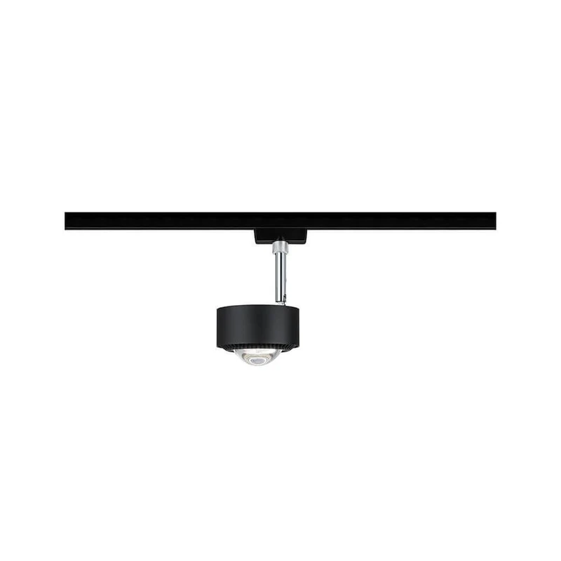 U-Rail LED Schienenspot Aldan Einzelspot Dimmbar Schwarz-Matt, Chrom