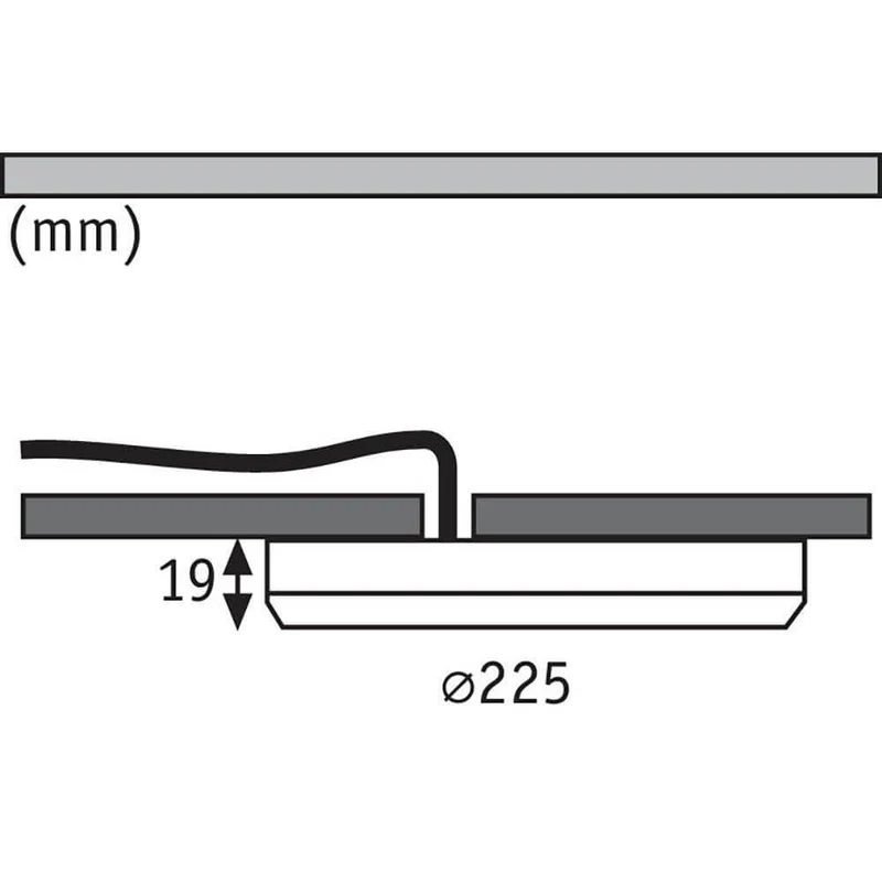 LED Einbaupanel 2 in 1 Cover-it Rund Weiß-Matt