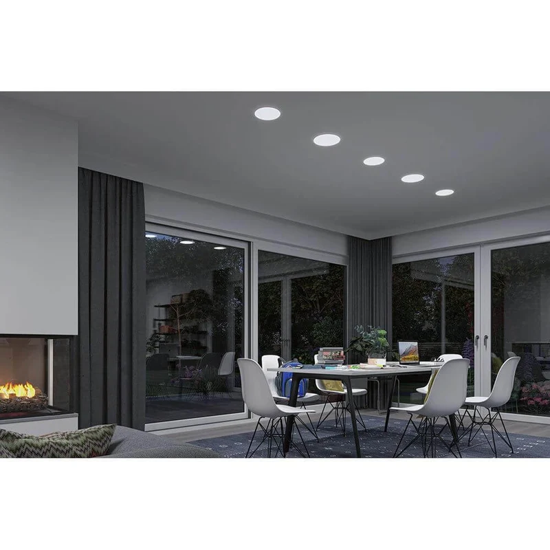 VariFit LED Einbaupanel Veluna Ø 21,5cm Weiß CCT-Switch Klar