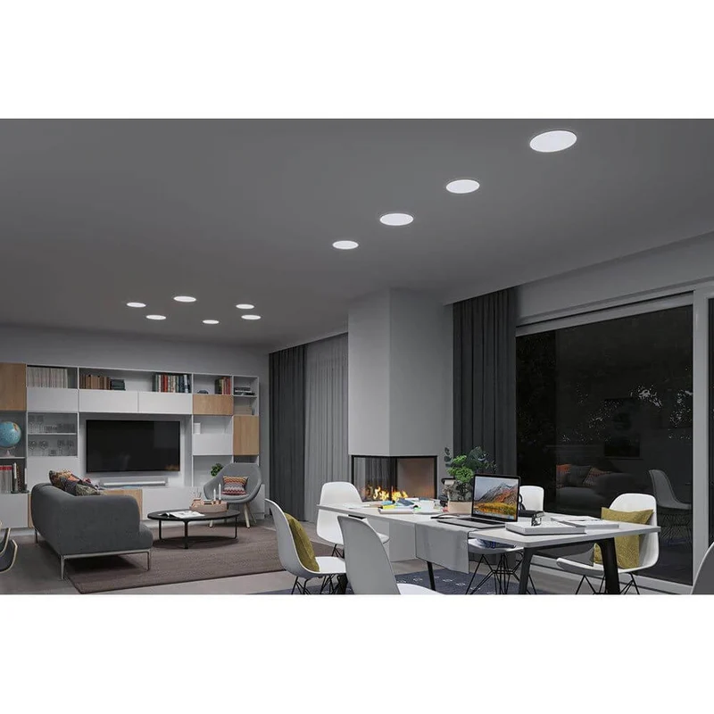 VariFit LED Einbaupanel Veluna mit CCT-Switch Ø 18,5cm