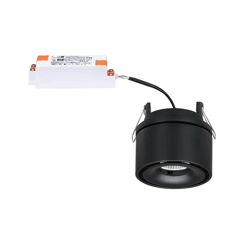 LED Einbauleuchte Spircle Schwarz-Matt