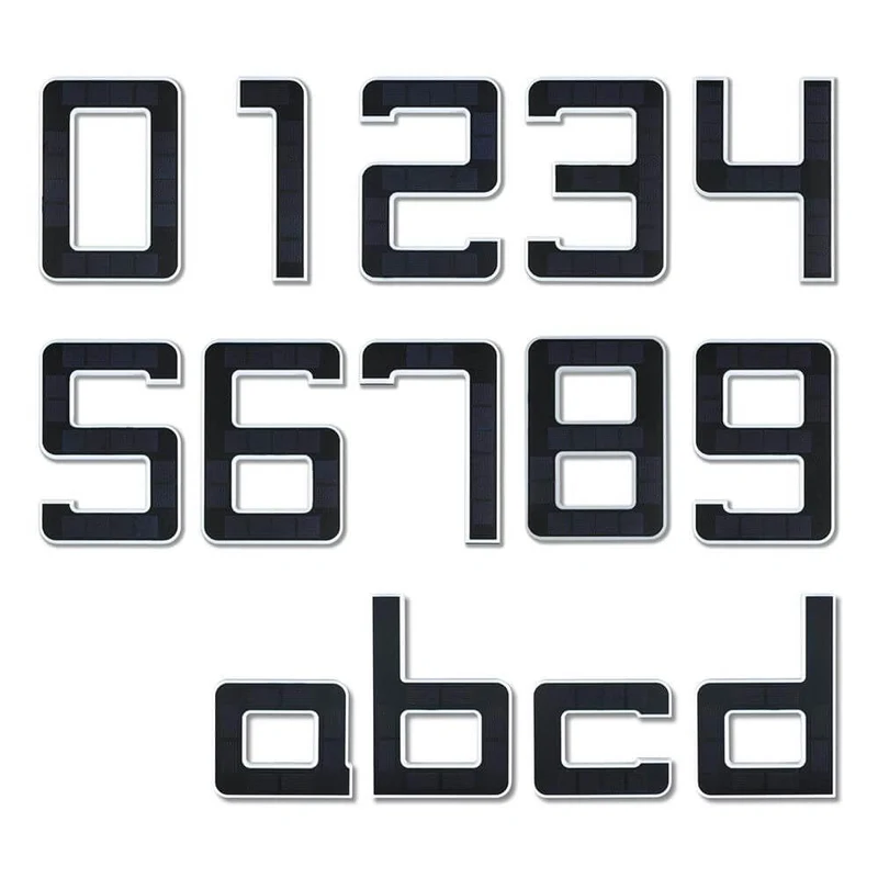 Solar LED Hausnummernleuchte Nummer 5