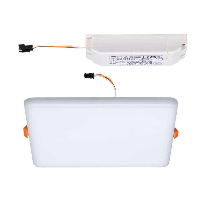 VariFit LED Einbaupanel Veluna Eckig CCT-Switch Weiß, Klar