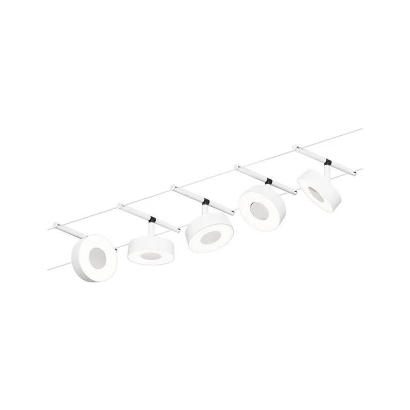 CorDuo LED Seilsystem Circle Basis-Set Weiß, Chrom