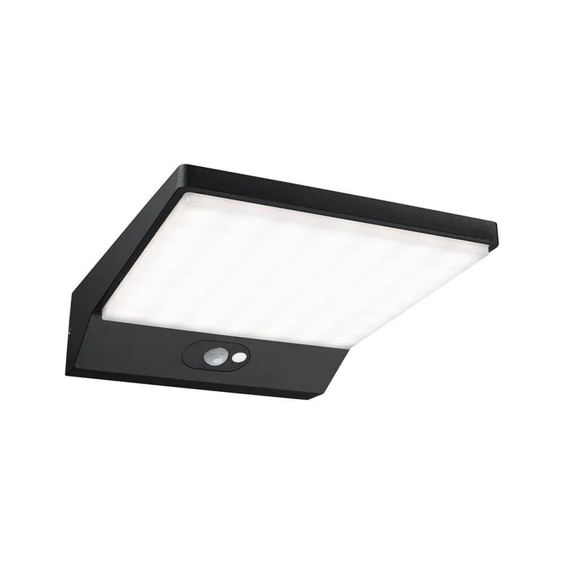 Solar LED Außenwandlampe Ronas Bewegungsmelder Grau