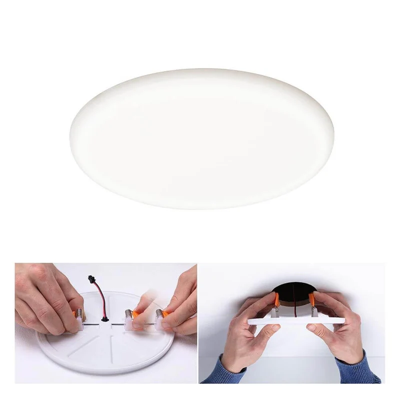 VariFit LED Einbaupanel Veluna mit 3-Stufen-Dimmer Ø 21,5cm Satiniert