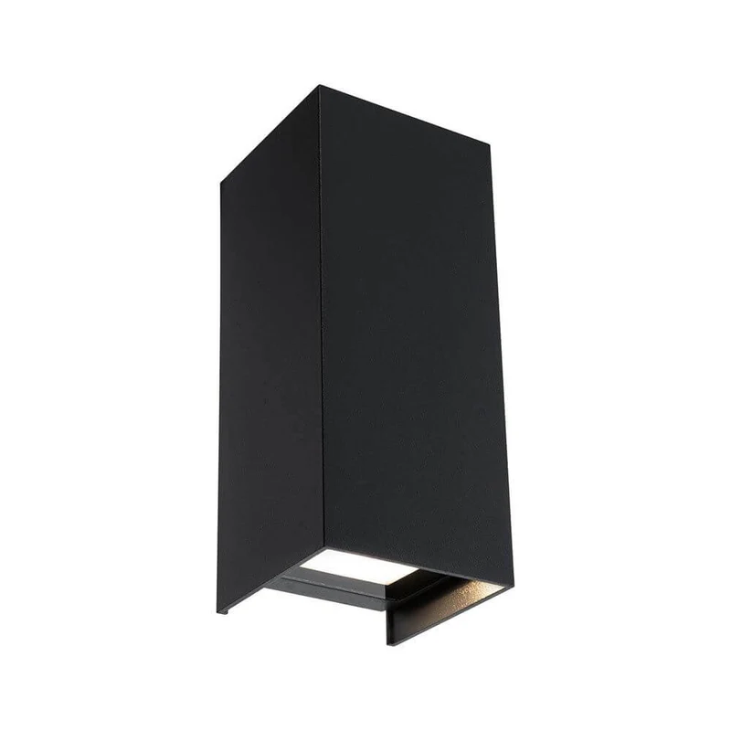 LED Außenwandleuchte Flame Eckig 65x70mm Anthrazit
