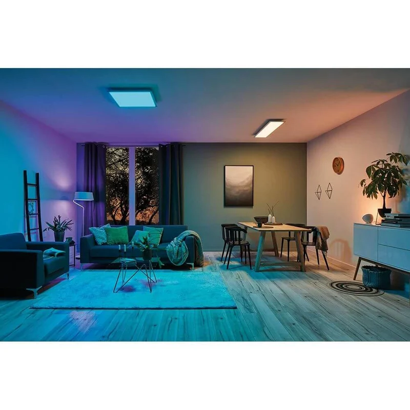 LED Panel Smart Home Zigbee Amaris Eckig RGBW Weiß-Matt