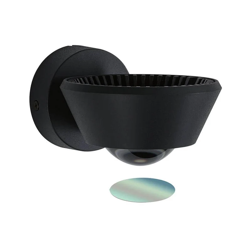 LED Wandleuchte Sabik Dimmbar Schwarz