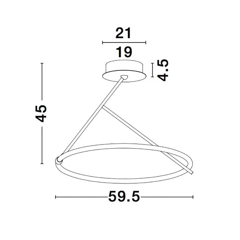 Janus LED Deckenleuchte Schwarz