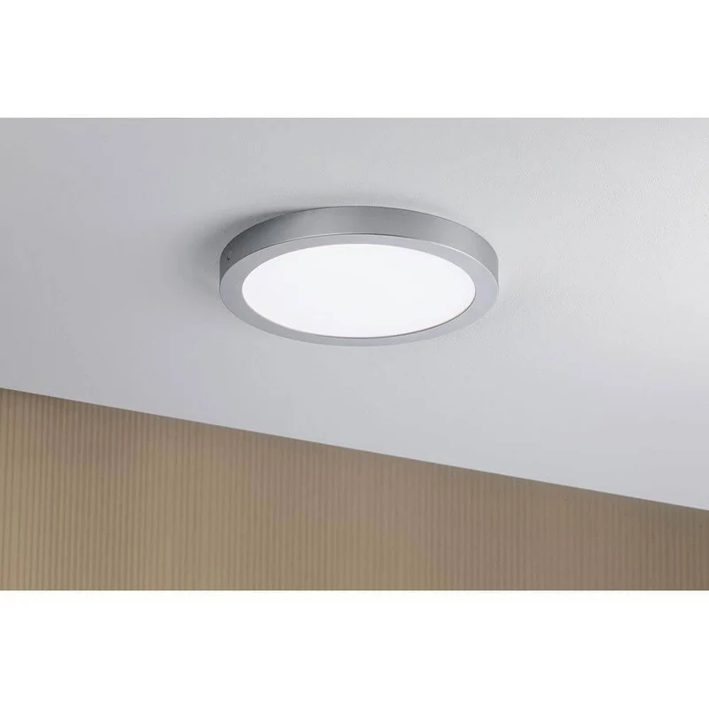 LED Panel Abia Rund Chrom-Matt Neutral-Weiß