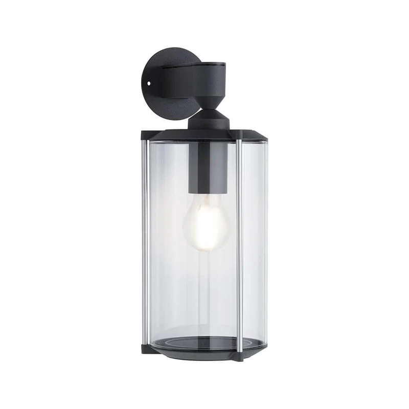 Außenwandleuchte Klassik Ø 16cm Glas Grau