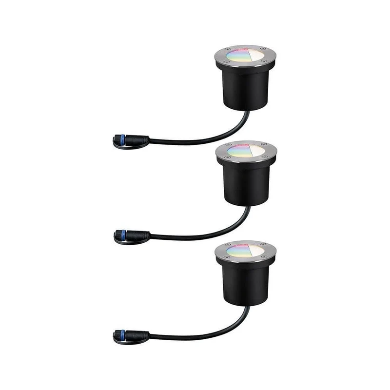 Plug & Shine LED Bodeneinbauleuchten Set Smart Home Zigbee RGBW