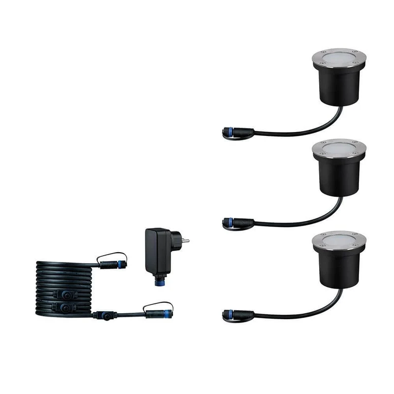 Plug & Shine LED Bodeneinbauleuchten Set Smart Home Zigbee RGBW