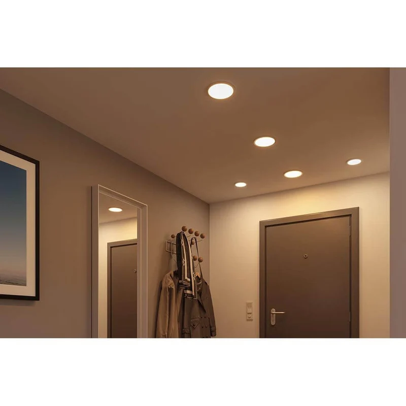 VariFit LED Einbaupanel Areo Rund Matt-Chrom