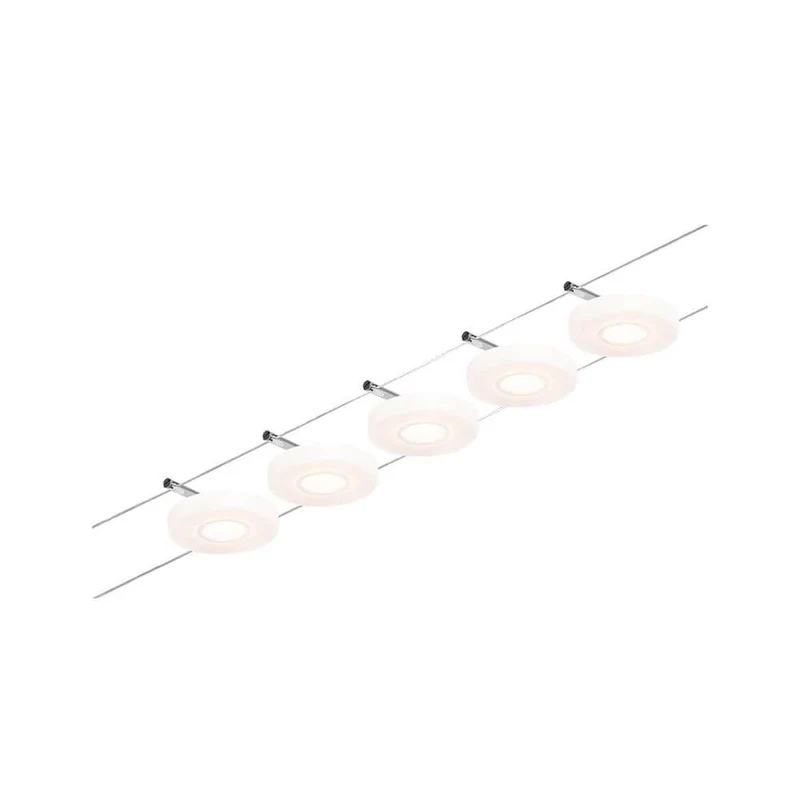 CorDuo LED Seilsystem Disc Basis-Set Chrom-Matt
