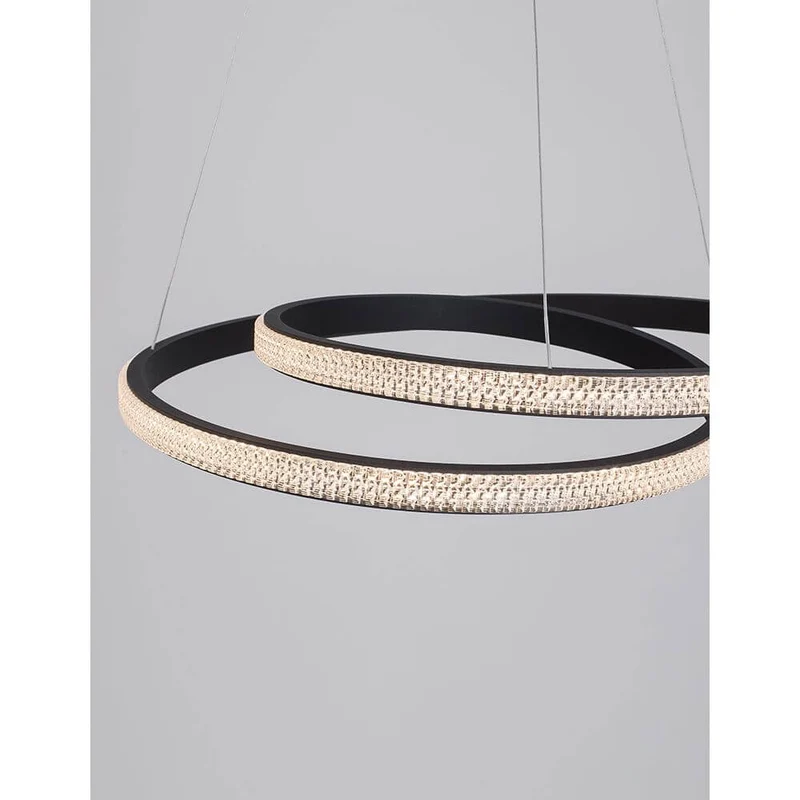 Grania LED Hängelampe Sandig-Schwarz