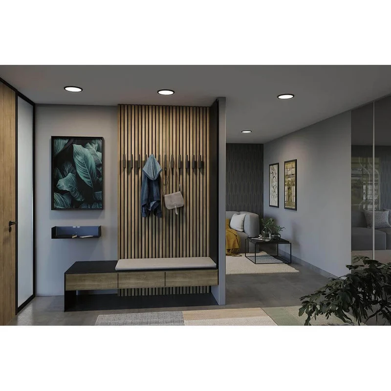 VariFit Areo LED Einbaupanel Schwarz mit 3 Stufen-Dimmer