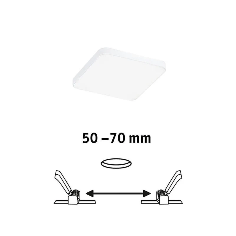 VariFit LED Einbaupanel Veluna Edge 4000K Dimmbar IP44