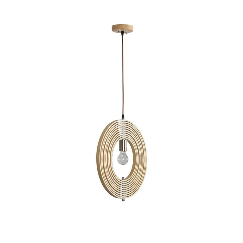 Asco Pendellampe aus Naturholz Ø 43cm
