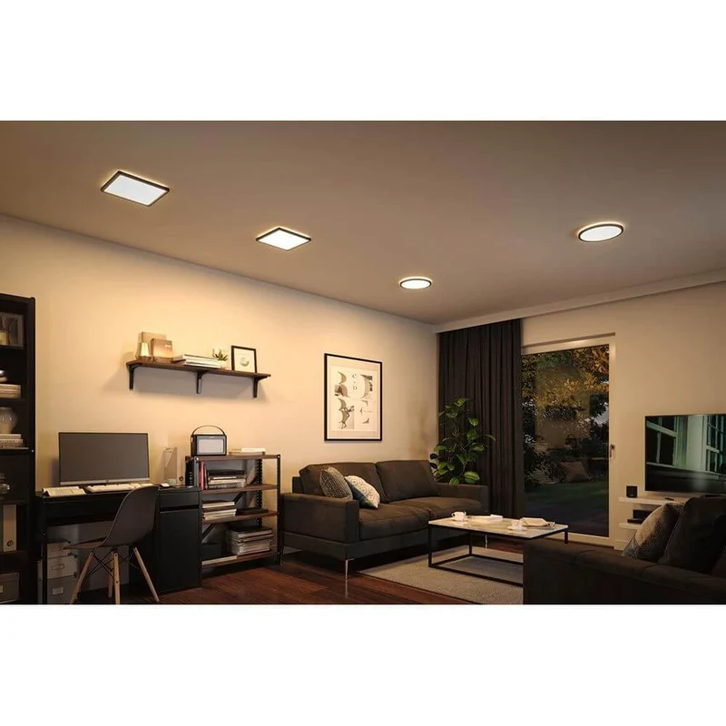 LED Panel Atria Shine Quadratisch Schwarz