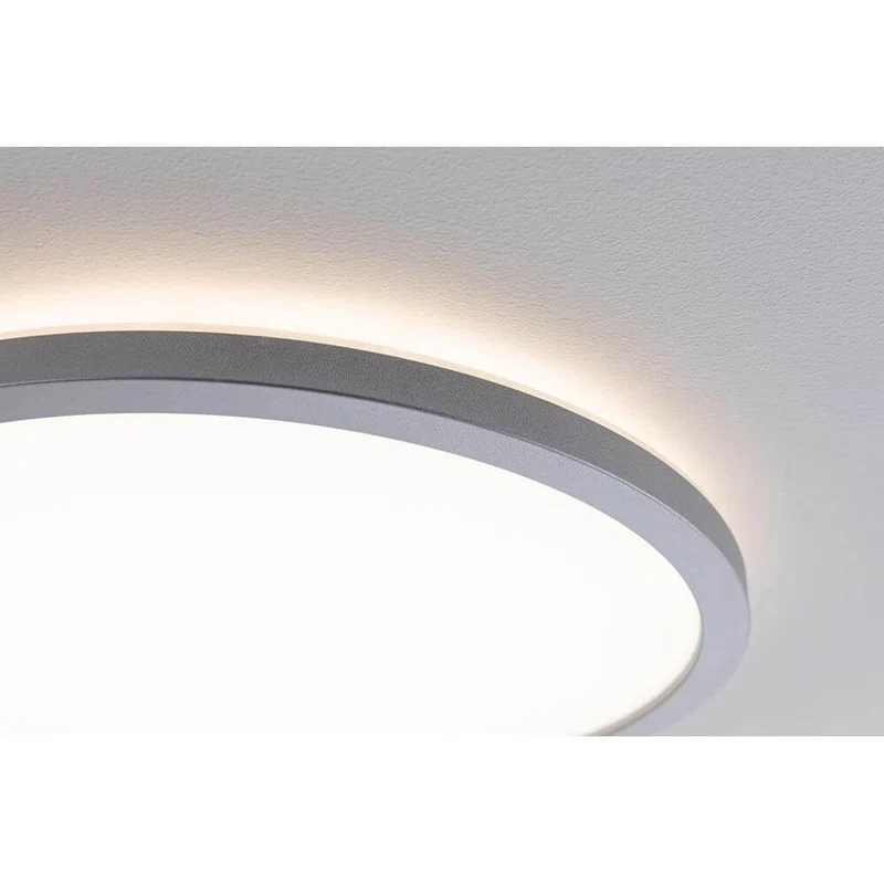 LED Decken-Panel Atria Shine Ø 29cm Rund Chrom