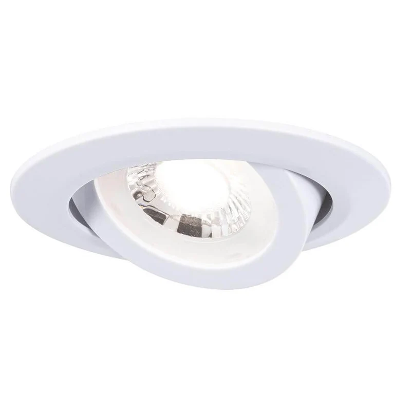 LED Einbauleuchten 3er-Set schwenkbar Rund 8,2cm Weiß-Matt