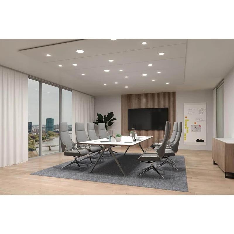 VariFit LED Einbaupanel Veluna Edge Ø 12cm in Weiß