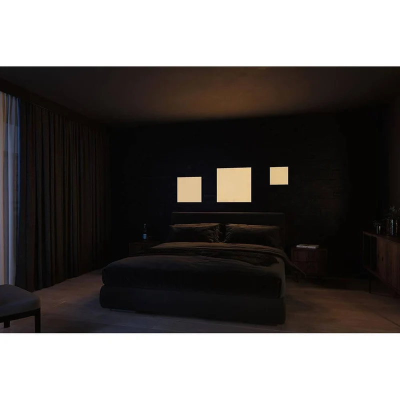 LED Panel Velora Rainbow RGBW Dynamisch Quadratisch Schwarz