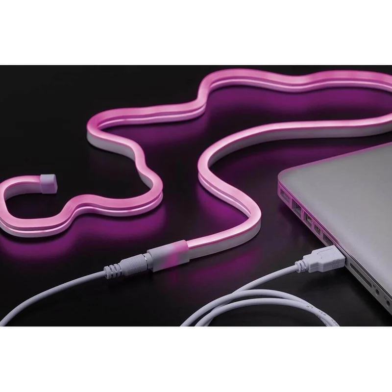 USB-LED 1m Strip Neon Colorflex Blau, Grün, Orange und Pink